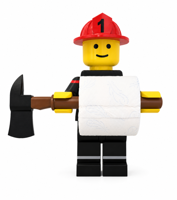 Support papier toilette - Pompier