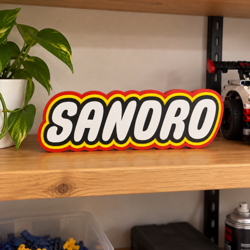 Prénom personnalisé style Lego